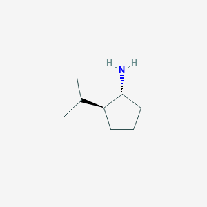 molecular formula C8H17N B2584132 (1R,2S)-2-丙烷-2-基环戊烷-1-胺 CAS No. 4423-02-3