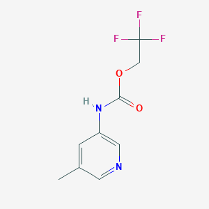 molecular formula C9H9F3N2O2 B2584163 2,2,2-三氟乙基N-(5-甲基吡啶-3-基)氨基甲酸酯 CAS No. 1695226-01-7