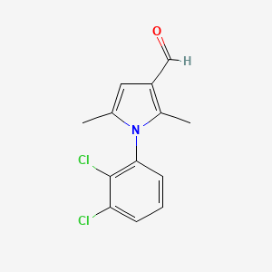 molecular formula C13H11Cl2NO B2584167 1-(2,3-dichlorophenyl)-2,5-dimethyl-1H-pyrrole-3-carbaldehyde CAS No. 428822-93-9