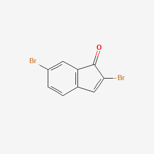 molecular formula C9H4Br2O B2584170 2,6-二溴-1H-茚-1-酮 CAS No. 1909313-83-2