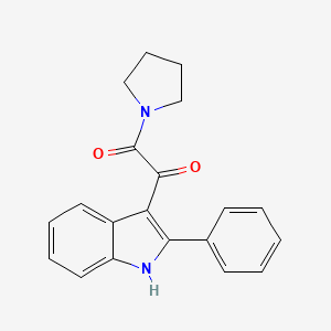 1-(2-phenyl-1H-indol-3-yl)-2-(pyrrolidin-1-yl)ethane-1,2-dione