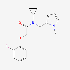 N-cyclopropyl-2-(2-fluorophenoxy)-N-((1-methyl-1H-pyrrol-2-yl)methyl)acetamide