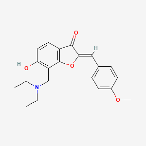 (Z)-7-((diethylamino)methyl)-6-hydroxy-2-(4-methoxybenzylidene)benzofuran-3(2H)-one