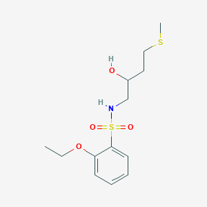 molecular formula C13H21NO4S2 B2584194 2-Ethoxy-N-(2-hydroxy-4-methylsulfanylbutyl)benzenesulfonamide CAS No. 2309748-58-9