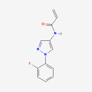 N-[1-(2-Fluorophenyl)pyrazol-4-yl]prop-2-enamide