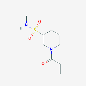 N-Methyl-1-prop-2-enoylpiperidine-3-sulfonamide