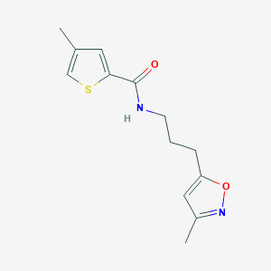 4-methyl-N-(3-(3-methylisoxazol-5-yl)propyl)thiophene-2-carboxamide