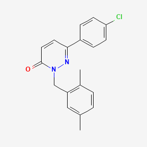 molecular formula C19H17ClN2O B2584213 6-(4-Chlorophenyl)-2-[(2,5-dimethylphenyl)methyl]pyridazin-3-one CAS No. 922946-27-8