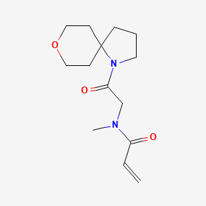 N-Methyl-N-[2-(8-oxa-1-azaspiro[4.5]decan-1-yl)-2-oxoethyl]prop-2-enamide