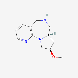 molecular formula C12H17N3O B2584217 (4R,6S)-4-甲氧基-2,8,14-三氮杂三环[8.4.0.02,6]十四-1(10),11,13-三烯 CAS No. 2165719-50-4