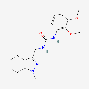 molecular formula C18H24N4O3 B2584221 1-(2,3-dimethoxyphenyl)-3-((1-methyl-4,5,6,7-tetrahydro-1H-indazol-3-yl)methyl)urea CAS No. 1448125-39-0