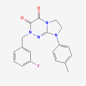 molecular formula C19H17FN4O2 B2584229 2-(3-氟苄基)-8-(对甲苯基)-7,8-二氢咪唑并[2,1-c][1,2,4]三嗪-3,4(2H,6H)-二酮 CAS No. 941936-95-4