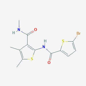 5-bromo-N-(4,5-dimethyl-3-(methylcarbamoyl)thiophen-2-yl)thiophene-2-carboxamide