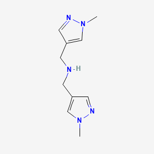 molecular formula C10H15N5 B2584234 Bis((1-methyl-1H-pyrazol-4-yl)methyl)amine CAS No. 1006446-08-7