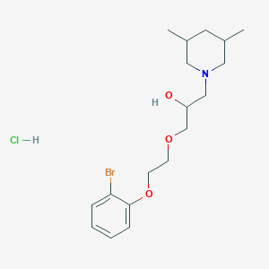 1-(2-(2-Bromophenoxy)ethoxy)-3-(3,5-dimethylpiperidin-1-yl)propan-2-ol hydrochloride