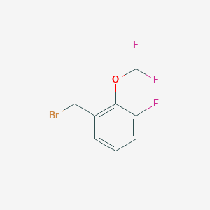 molecular formula C8H6BrF3O B2584242 1-(溴甲基)-2-(二氟甲氧基)-3-氟苯 CAS No. 1261776-41-3