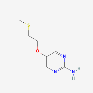 molecular formula C7H11N3OS B2584244 5-(2-(Methylthio)ethoxy)pyrimidin-2-amine CAS No. 1006599-54-7