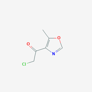molecular formula C6H6ClNO2 B2584245 2-Chloro-1-(5-methyloxazol-4-yl)ethan-1-one CAS No. 2193061-68-4