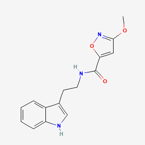 molecular formula C15H15N3O3 B2584250 N-[2-(1H-INDOL-3-IL)ETIL]-3-METOXI-1,2-OXAZOL-5-CARBOXAMIDA CAS No. 1428371-34-9