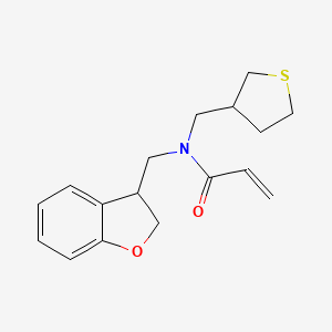 N-(2,3-Dihydro-1-benzofuran-3-ylmethyl)-N-(thiolan-3-ylmethyl)prop-2-enamide