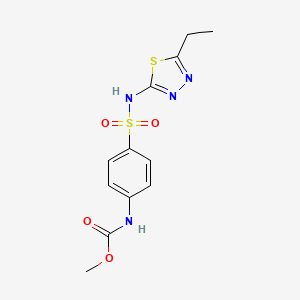 Methyl (4-{[(5-ethyl-1,3,4-thiadiazol-2-yl)amino]-sulfonyl}phenyl)carbamate