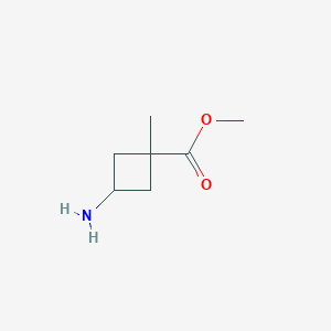 molecular formula C7H13NO2 B2584268 Methyl 3-amino-1-methylcyclobutane-1-carboxylate CAS No. 2247102-49-2