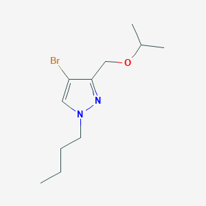 molecular formula C11H19BrN2O B2584282 4-bromo-1-butyl-3-(isopropoxymethyl)-1H-pyrazole CAS No. 1856085-86-3
