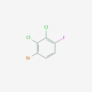 molecular formula C6H2BrCl2I B2584283 1-Bromo-2,3-dichloro-4-iodobenzene CAS No. 1000574-05-9