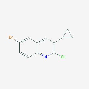 B2584288 6-Bromo-2-chloro-3-cyclopropylquinoline CAS No. 2361634-66-2