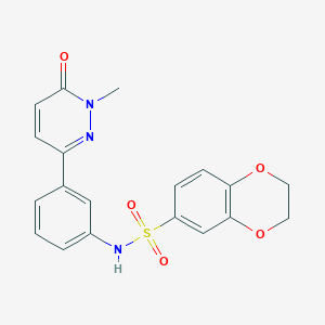 N-(3-(1-methyl-6-oxo-1,6-dihydropyridazin-3-yl)phenyl)-2,3-dihydrobenzo[b][1,4]dioxine-6-sulfonamide