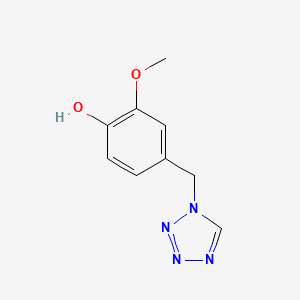 2-methoxy-4-(1H-tetrazol-1-ylmethyl)phenol