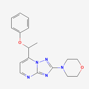 2-Morpholino-7-(1-phenoxyethyl)[1,2,4]triazolo[1,5-a]pyrimidine