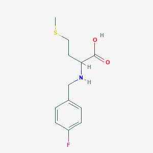 molecular formula C12H16FNO2S B258433 N-(4-fluorobenzyl)methionine 