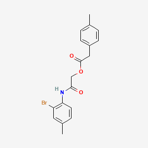 2-[(2-Bromo-4-methylphenyl)amino]-2-oxoethyl (4-methylphenyl)acetate