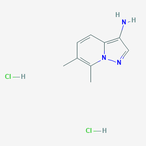 6,7-Dimethylpyrazolo[1,5-a]pyridin-3-amine;dihydrochloride