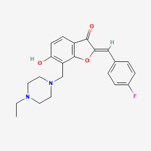 7-[(4-Ethylpiperazinyl)methyl]-2-[(4-fluorophenyl)methylene]-6-hydroxybenzo[b] furan-3-one