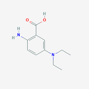molecular formula C11H16N2O2 B2584345 2-Amino-5-(diethylamino)benzoic acid CAS No. 1178154-64-7