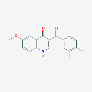 3-(3,4-dimethylbenzoyl)-6-methoxy-1H-quinolin-4-one