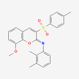 N-(2,3-dimethylphenyl)-8-methoxy-3-(4-methylphenyl)sulfonylchromen-2-imine