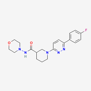 molecular formula C20H24FN5O2 B2584371 1-(6-(4-fluorophenyl)pyridazin-3-yl)-N-morpholinopiperidine-3-carboxamide CAS No. 1226438-70-5