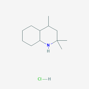molecular formula C12H24ClN B2584386 2,2,4-Trimethyldecahydroquinoline hydrochloride CAS No. 2228174-75-0