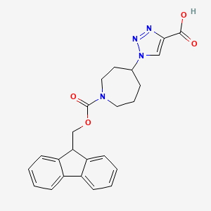 1-(1-{[(9H-fluoren-9-yl)methoxy]carbonyl}azepan-4-yl)-1H-1,2,3-triazole-4-carboxylic acid