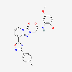 N-(2,5-dimethoxyphenyl)-2-{8-[3-(4-methylphenyl)-1,2,4-oxadiazol-5-yl]-3-oxo[1,2,4]triazolo[4,3-a]pyridin-2(3H)-yl}acetamide