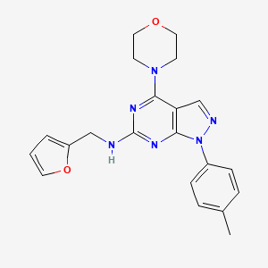 N-(furan-2-ylmethyl)-4-morpholino-1-(p-tolyl)-1H-pyrazolo[3,4-d]pyrimidin-6-amine