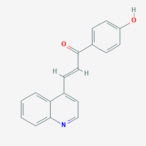 (2E)-1-(4-hydroxyphenyl)-3-(quinolin-4-yl)prop-2-en-1-one