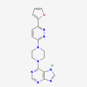 6-[4-[6-(Furan-2-yl)pyridazin-3-yl]piperazin-1-yl]-7H-purine