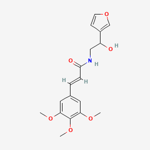 (E)-N-(2-(furan-3-yl)-2-hydroxyethyl)-3-(3,4,5-trimethoxyphenyl)acrylamide