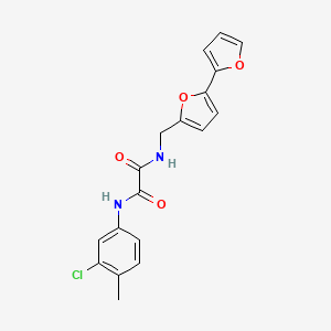 molecular formula C18H15ClN2O4 B2584420 N1-([2,2'-bifuran]-5-ylmethyl)-N2-(3-chloro-4-methylphenyl)oxalamide CAS No. 2034565-31-4