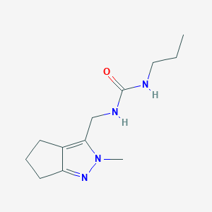 1-((2-Methyl-2,4,5,6-tetrahydrocyclopenta[c]pyrazol-3-yl)methyl)-3-propylurea