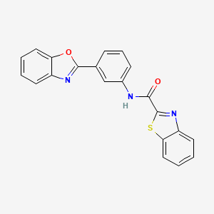 N-(3-(benzo[d]oxazol-2-yl)phenyl)benzo[d]thiazole-2-carboxamide